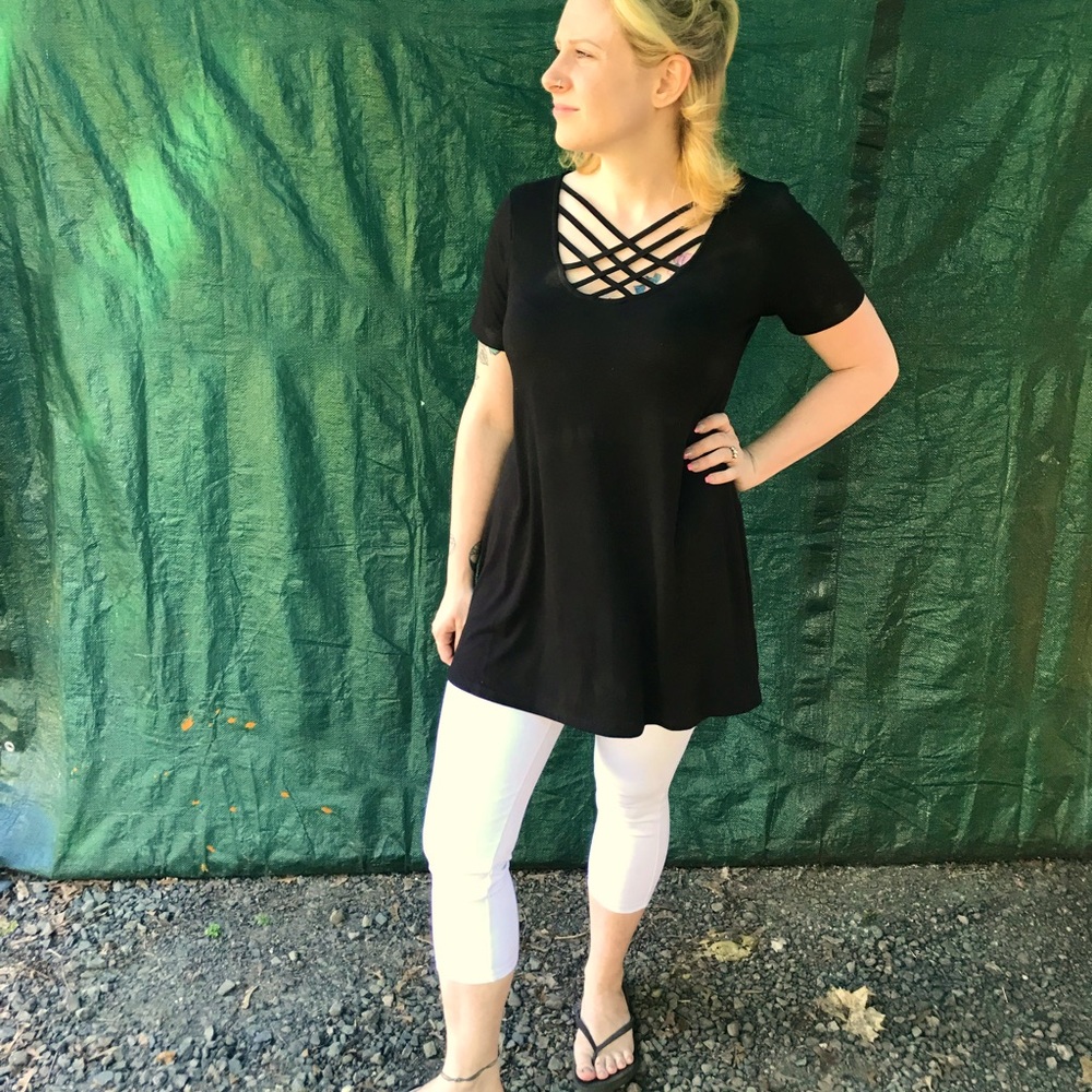 SUPER SALE ! lattice top tunic several colors available message